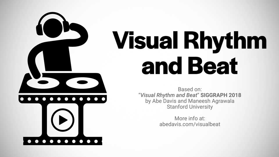 Visual Rhythm and Beat